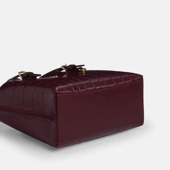 Coach Mollie Tote Bag 25 - Dark Wine - Picture 9 of 13